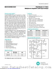 MAX4028EUE+T datasheet pdf MAXIM - Dallas Semiconductor