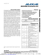 MAX4080EVKIT datasheet pdf MAXIM - Dallas Semiconductor