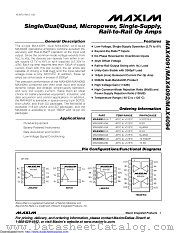 MAX4091AUK datasheet pdf MAXIM - Dallas Semiconductor