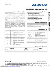 MAX4173EVKIT+ datasheet pdf MAXIM - Dallas Semiconductor