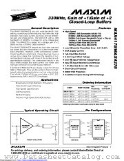 MAX4178EUA+ datasheet pdf MAXIM - Dallas Semiconductor