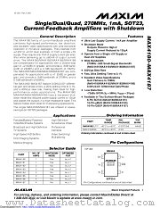 MAX4181EUT+TG075 datasheet pdf MAXIM - Dallas Semiconductor