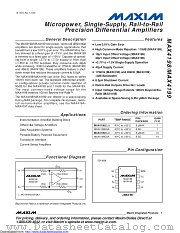 MAX4199EUA+ datasheet pdf MAXIM - Dallas Semiconductor