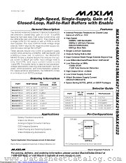 MAX4217EUA+ datasheet pdf MAXIM - Dallas Semiconductor