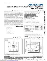 MAX4368ETA+ datasheet pdf MAXIM - Dallas Semiconductor