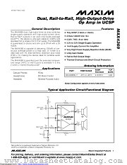 MAX4369EBL+T datasheet pdf MAXIM - Dallas Semiconductor