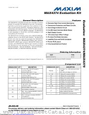 MAX4374EVKIT datasheet pdf MAXIM - Dallas Semiconductor