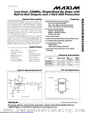 MAX4386EESD+T datasheet pdf MAXIM - Dallas Semiconductor