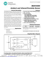 MAX44000EDT+T datasheet pdf MAXIM - Dallas Semiconductor