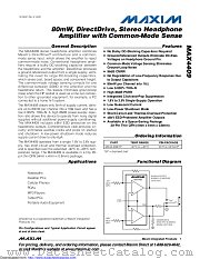 MAX4409ETP+T datasheet pdf MAXIM - Dallas Semiconductor