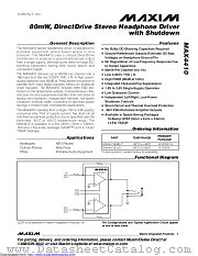 MAX4410EBE datasheet pdf MAXIM - Dallas Semiconductor