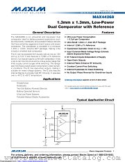 MAX44268EWL+T datasheet pdf MAXIM - Dallas Semiconductor