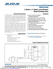 MAX44269EWL+T datasheet pdf MAXIM - Dallas Semiconductor