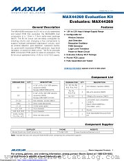 MAX44269EVKIT# datasheet pdf MAXIM - Dallas Semiconductor