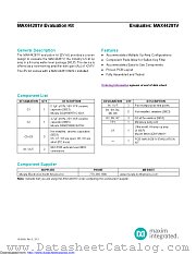 MAX44281VEVKIT datasheet pdf MAXIM - Dallas Semiconductor