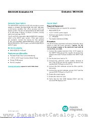 MAX44286EVKIT datasheet pdf MAXIM - Dallas Semiconductor
