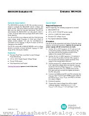 MAX44299EVKIT datasheet pdf MAXIM - Dallas Semiconductor