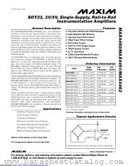 MAX4461HETT+T datasheet pdf MAXIM - Dallas Semiconductor
