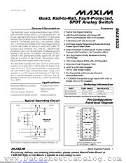 MAX4533CWP+ datasheet pdf MAXIM - Dallas Semiconductor
