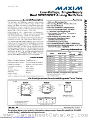 MAX4544EUA+T datasheet pdf MAXIM - Dallas Semiconductor