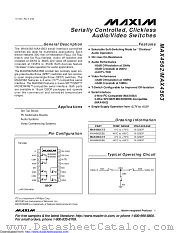 MAX4563CEE+T datasheet pdf MAXIM - Dallas Semiconductor