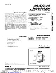 MAX4585EUB+T datasheet pdf MAXIM - Dallas Semiconductor