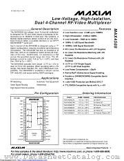 MAX4588EAI+ datasheet pdf MAXIM - Dallas Semiconductor