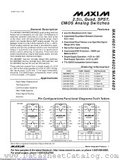 MAX4601EPE+ datasheet pdf MAXIM - Dallas Semiconductor