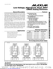 MAX4616ESD+ datasheet pdf MAXIM - Dallas Semiconductor