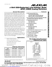 MAX4630EUD datasheet pdf MAXIM - Dallas Semiconductor