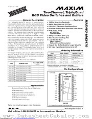 MAX469CWE-T datasheet pdf MAXIM - Dallas Semiconductor