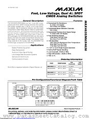 MAX4636ETB+G104 datasheet pdf MAXIM - Dallas Semiconductor
