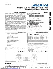MAX4685EUB+ datasheet pdf MAXIM - Dallas Semiconductor
