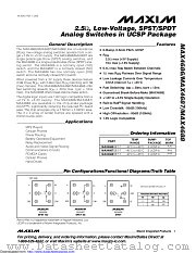 MAX4688EBT datasheet pdf MAXIM - Dallas Semiconductor