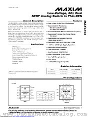 MAX4695EGC datasheet pdf MAXIM - Dallas Semiconductor