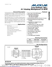 MAX4704EGC+ datasheet pdf MAXIM - Dallas Semiconductor