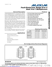 MAX4709ESE+ datasheet pdf MAXIM - Dallas Semiconductor