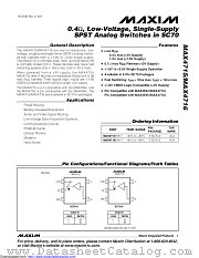 MAX4716EXK+T datasheet pdf MAXIM - Dallas Semiconductor