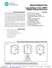 MAX4729EVKIT+ datasheet pdf MAXIM - Dallas Semiconductor