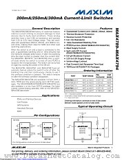MAX4794ETT+ datasheet pdf MAXIM - Dallas Semiconductor