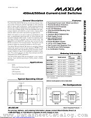 MAX4798EUK+T datasheet pdf MAXIM - Dallas Semiconductor