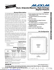 MAX4808 datasheet pdf MAXIM - Dallas Semiconductor