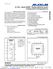 MAX4855 datasheet pdf MAXIM - Dallas Semiconductor
