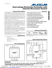 MAX4880 datasheet pdf MAXIM - Dallas Semiconductor