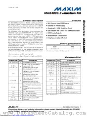 MAX4886EVKIT+ datasheet pdf MAXIM - Dallas Semiconductor