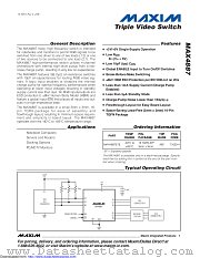 MAX4887ETE+ datasheet pdf MAXIM - Dallas Semiconductor