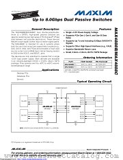 MAX4888BETI+ datasheet pdf MAXIM - Dallas Semiconductor