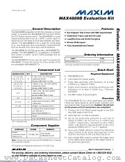 MAX4889BEVKIT datasheet pdf MAXIM - Dallas Semiconductor