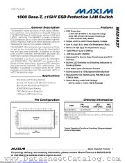 MAX4927ETN+T datasheet pdf MAXIM - Dallas Semiconductor