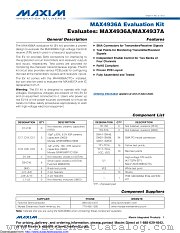 MAX4936AEVKIT# datasheet pdf MAXIM - Dallas Semiconductor